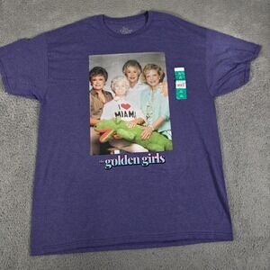 Golden Girls Shirt Mens XL Purple Miami Retro TV Show Comedy Graphic Tee‎ New